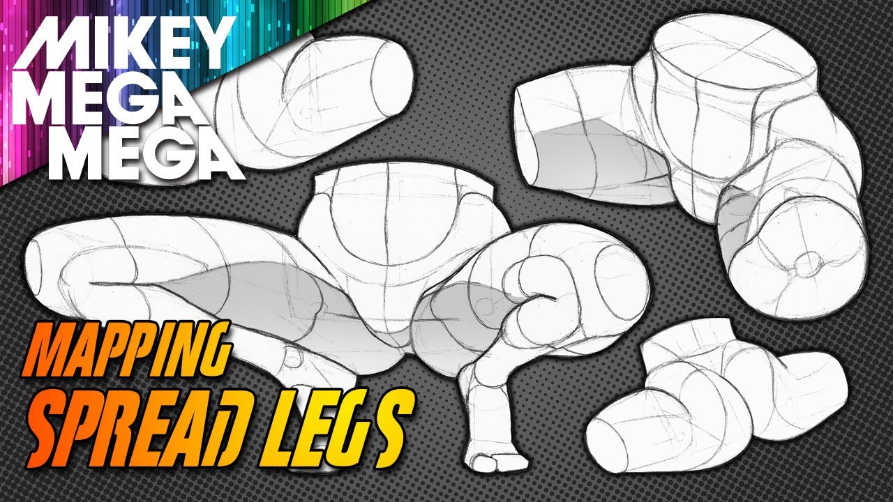 SPREAD LEGS (How To Draw The Splits) - YouTube