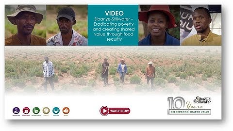 Sibanye-Stillwater | Eradicating poverty and creating shared value through food security
