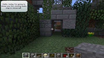 Minecraft closing wall trap