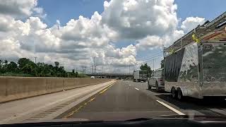 Ohio Turnpike - Strongsville to Youngstown, OH in thundershowers (06/26/2025)