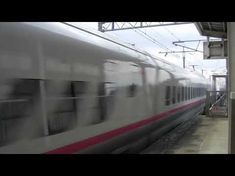 東北新幹線E2系はやて・E3系こまち　くりこま高原駅 高速通過2発 HD 720p
