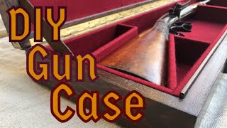 How to make an Antique Gun case for a vintage Oscar Will airgun diy wooden rifle case english style