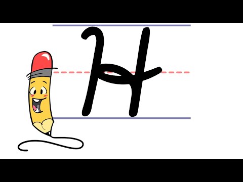 cursive lowercase h