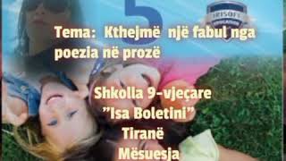 Video mësimore: Kthejmë një fabul nga poezia në prozë (Kali dhe gomari)