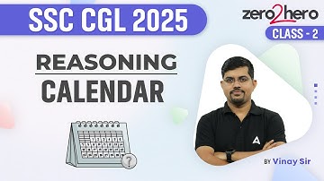 SSC CGL Reasoning Class 2025 | SSC CGL Reasoning Calendar | Reasoning By Vinay Sir
