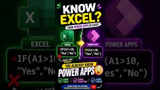 If You Know Excel… You Already Know Power Apps 😳 (In 30 Seconds!)