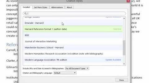 Mendeley: How To Choose The Right Citation Format | Design eLearning