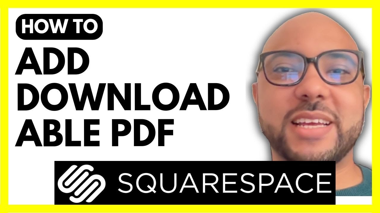 How to add a downloadable pdf to squarespace youtube