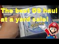 Insane nintendo ds haul at a yard sale live game hunting