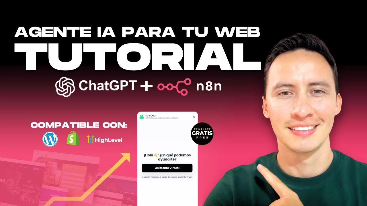 Crea tu propio agente de IA con N8N para tu web (Plantilla Gratis🎁 ...