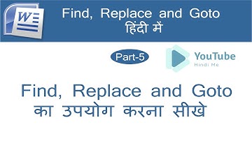 Using Find, Replace, Find Next & Replace All in hindi