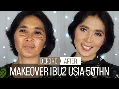 TUTORIAL MAKEUP AWET MUDA - IBU USIA 50 TAHUN | MENGGUNAKAN  PIXY VS WARDAH. 