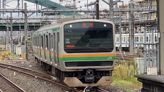 E231系1000番台U67編成8520M 新前橋車輪添削入線　2023.10.15