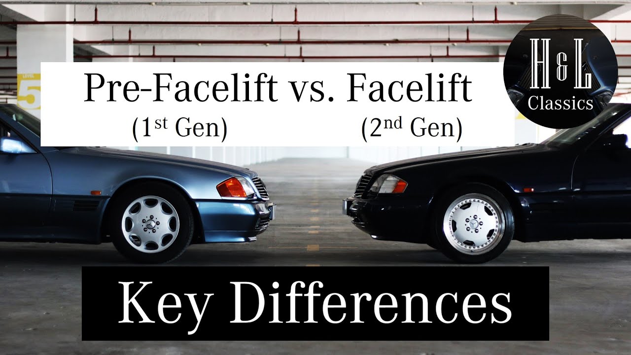 Различия в рестайлинге Mercedes-Benz SL R129 (первое и второе поколение)