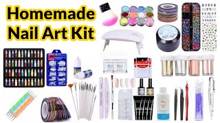 How to make nail art kit at home||diy nail art kit||how to make nail art things at home||Sajal Malik