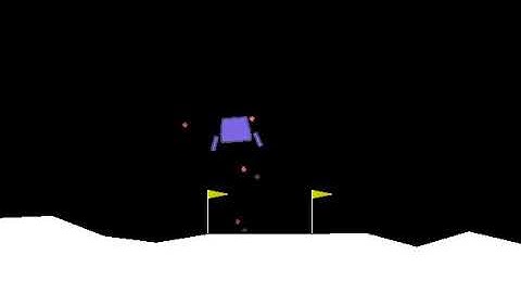 Lunar Lander - OpenAI Gym - Trained Agent (using Deep Q Learning)