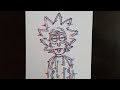 How to draw glitch effect cartoons very easy!step by step.