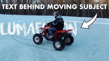 How To Put A Text Behind A Moving Subject | Lumafusion 2.4 Tutorial