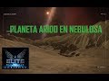 Planeta arido en nebulosa