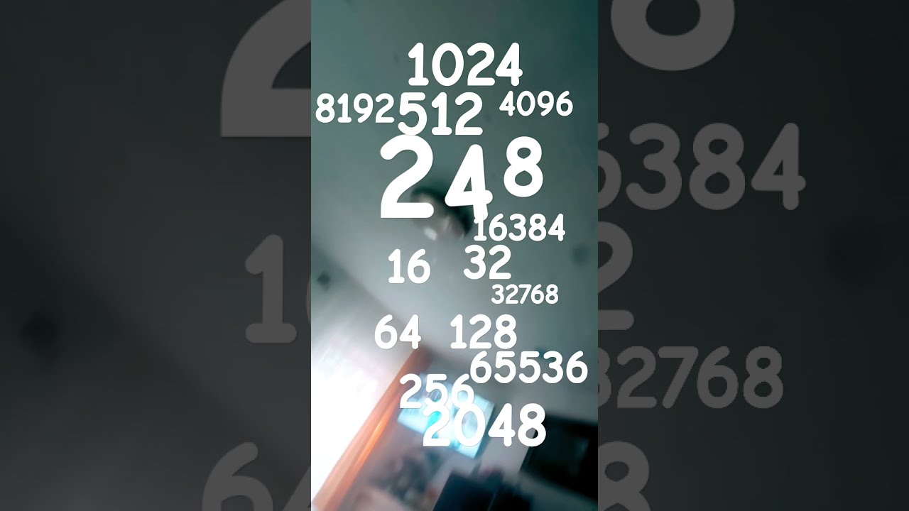 2 4 8 16 32 64 128 256 512 1024 2048 4096 8192 16384 32768 65536