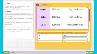 Gizmos Investigations: Newton's 2nd Law Standalone Lesson Example