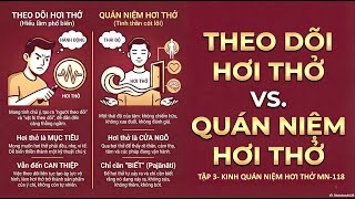 Vì sao theo dõi hơi thở chưa phải là quán niệm? – MN 118, tập 3/30