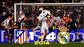 ملخص مباراة ريال مدريد واتلتيكو مدريد 4-1 (نهائي دوري الابطال 2014) 🔥