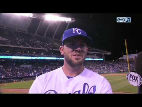 Mike Moustakas walk-off interview 