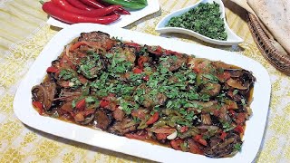 مطبق البانجان بالزيت (مكمور البانجان) طريقة سهله و مذاق رائع