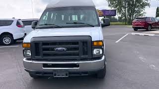 2014 Ford E-150 with rear entry handicap wheelchair ADA compliant conversion for sale.