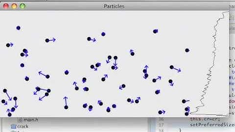 Simulation of gas density in a gravitational field