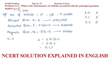 What is the total number of orbitals associated with the principal quantum number n = 3?
