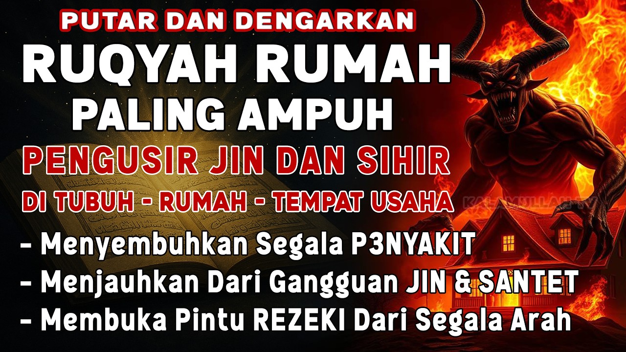 RUQYAH RUMAH PENGUSIR JIN, SETAN & SIHIR DI RUMAH & TUBUH, PENENANG HATI & FIKIRAN | BY ALAA AQEL