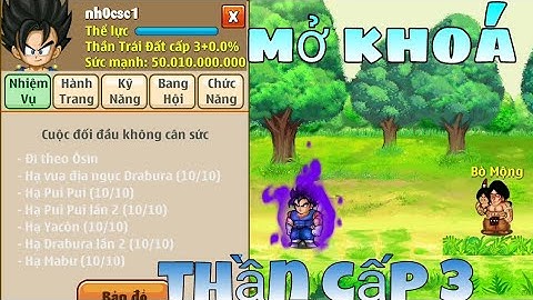 - Mở Khoá Thần Trái Đất cấp 3 - Hào Quang Tím | Ngọc rồng online