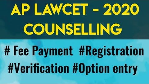 CERTIFICATES VERIFICATION| Option Entry| AP LAWCET ADMISSIONS| By Krishna