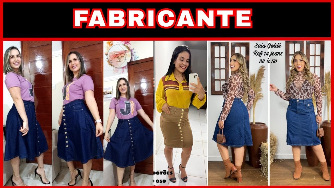 Saias moda evangélica direto de fábrica para lojistas e sacoleiras