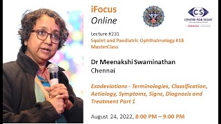 iFocus Online#231, Dr Meenakshi Swaminathan, Exodeviations Part 1, August 24, 8:00 PM