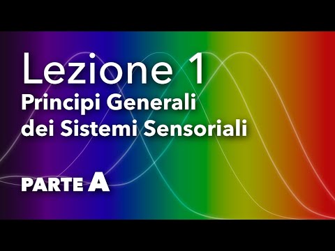 Lezione 1 parte A: Principi Generali dei Sistemi Sensoriali
