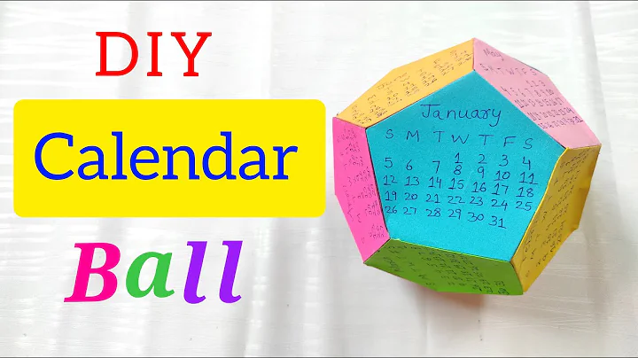DIY Calendar Ball | How to make a Desk Calendar 2025 | DIY Calendar with Paper | New Year Crafts
