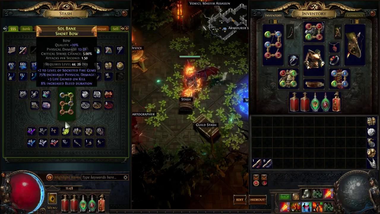 To level of socketed aoe gems. To level of socketed aoe gems