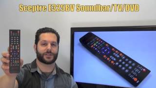 SCEPTRE X325BV-F 32″ LED Class 1080P HDTV with Ultra-Slim Metal Brush Bezel, MHL Sceptre E325BV Soundbar-TV-DVD Combo Remote Control - www.ReplacementRemotes.com
