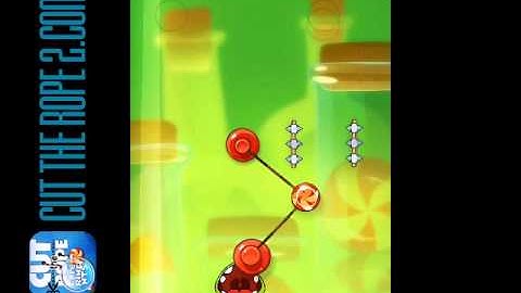 Cut The Rope 2: Experiments Level 3-3 Sticky Steps Box Walkthrough