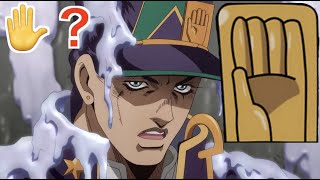 What's the HAND on Jotaro's hat? ✋