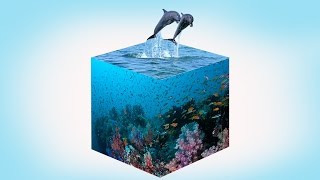 Photoshop Tutorial Create 3D water mini cube effect