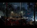 Spend The Night In A Not So Relaxing Zombie Safe Zone | Rain On Window Sounds | Halloween | 4K