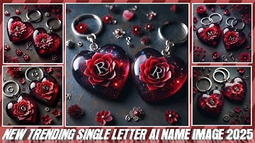 NEW TRENDING SINGLE LETTER AI NAME IMAGE | AI NAME IMAGE VIDEO EDITING 2025 | BING IMAGE CREATOR