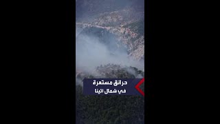 حرائق الغابات في اليونان تتسع وتصل إلى جبال بارنيثا شمال أثينا