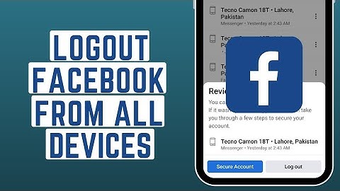 How to Logout Facebook From All Devices in 2023 | Sign Out Facebook From All Other Devices