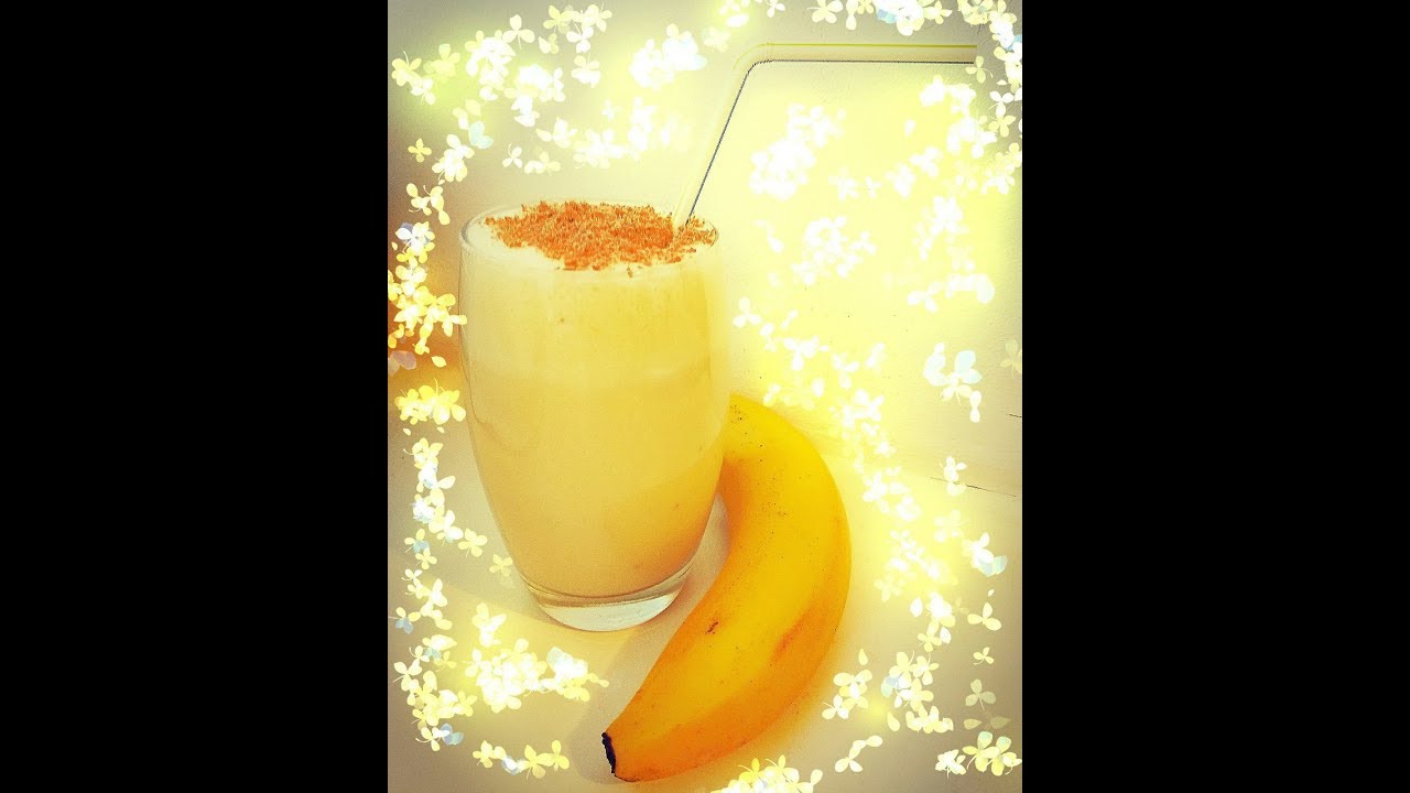Молочный коктейль с бананом и киви (без сахара!)