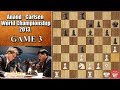 Vishy Imprisons the White Queen! | Anand vs Carlsen 2013. | Game 3